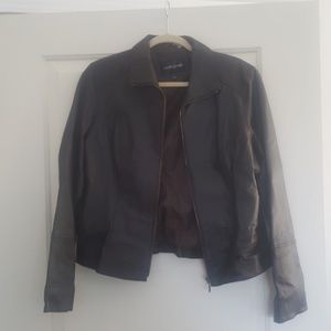 Genuine Leather Brown jacket